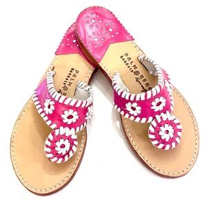 PALM BEACH SANDALS SZ 6 HANDMADE